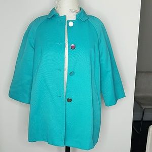 Teal Swing Coat